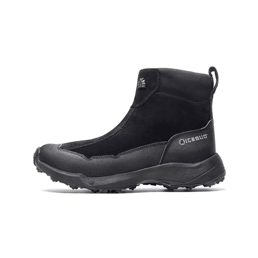 New ICEBUG Metro2 BUGrip Snow Boots Black Men Sz 11.5 Warm Traction Studs Comfor